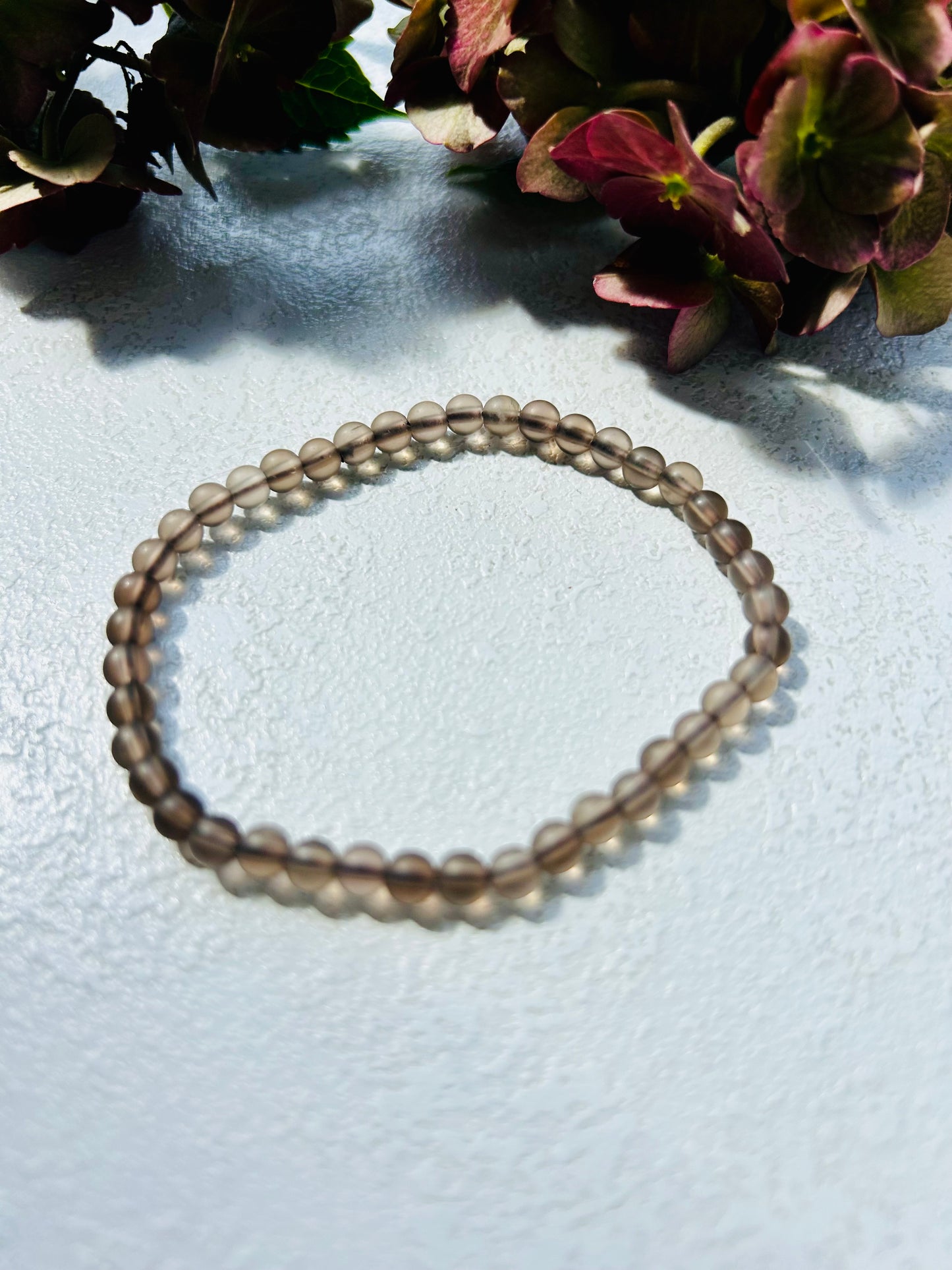 Rauchquarz Armband – 4 mm matt