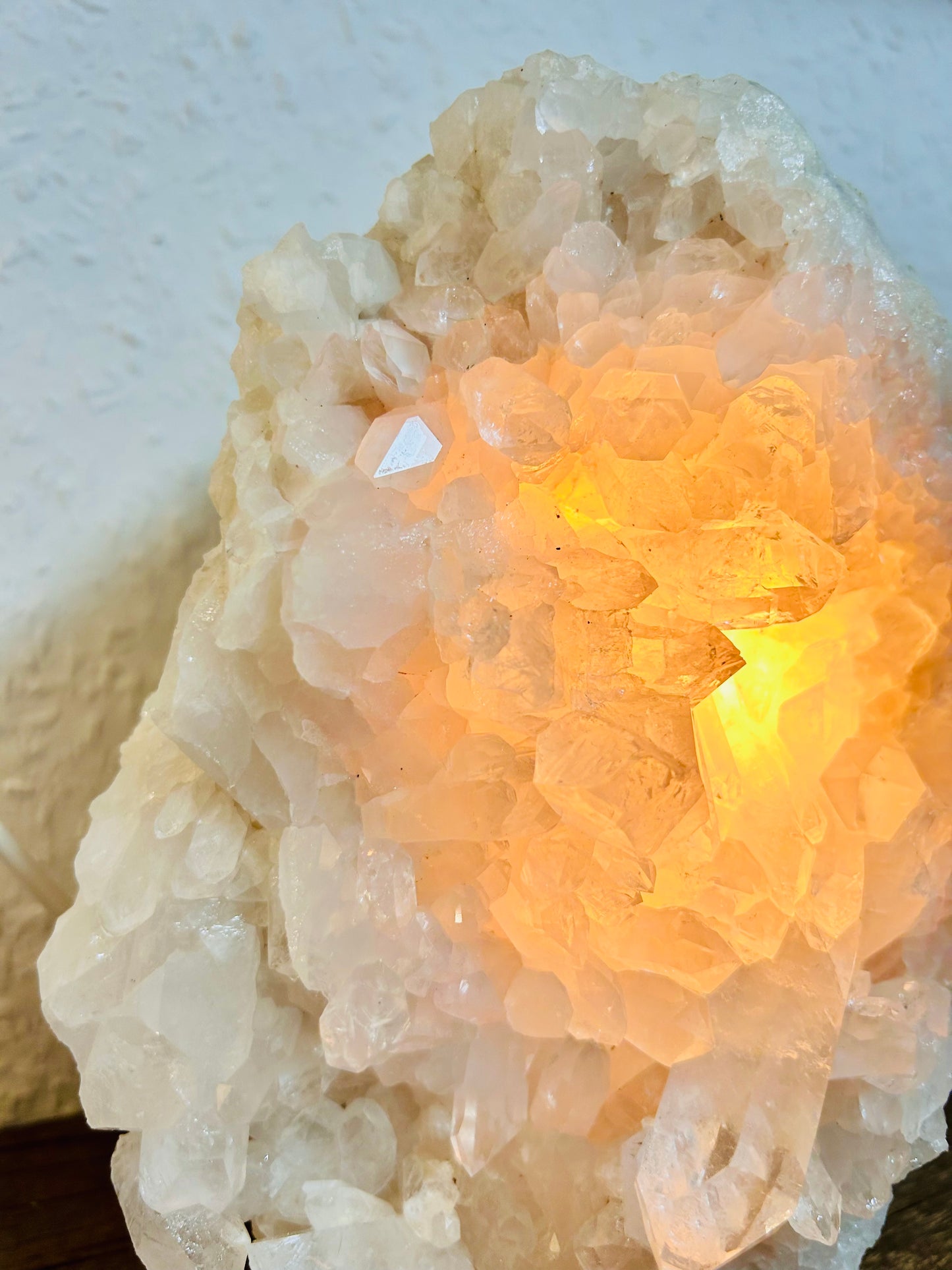 Lampe en cristal de roche
