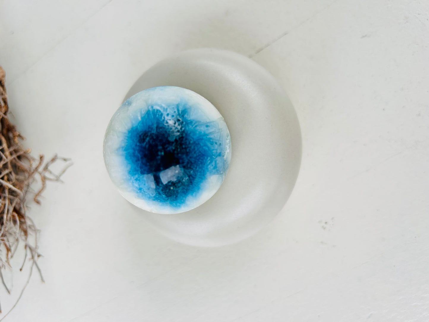 Boule de cristal de glace bleue (Glacèrite)