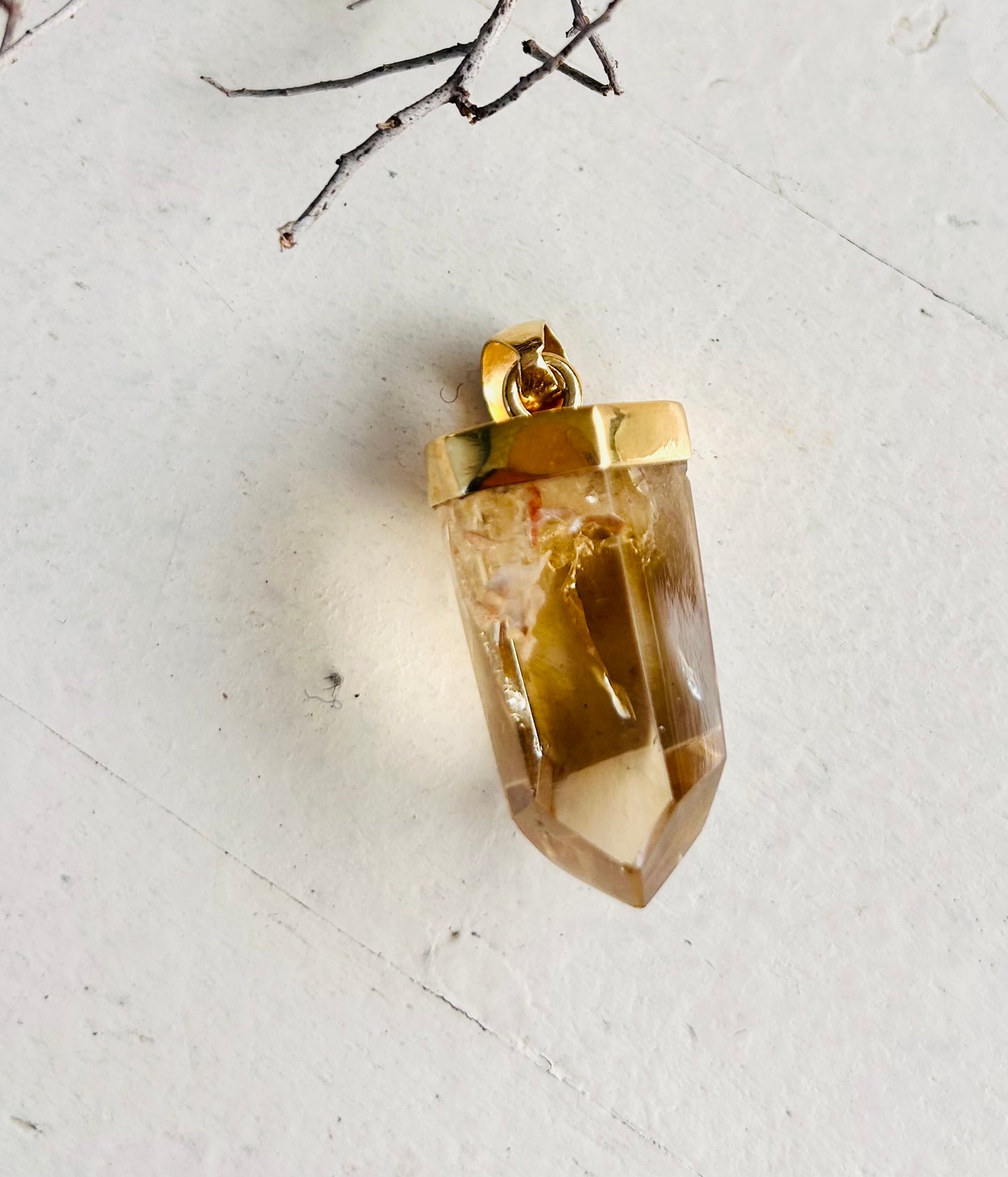 Pendentif en citrine