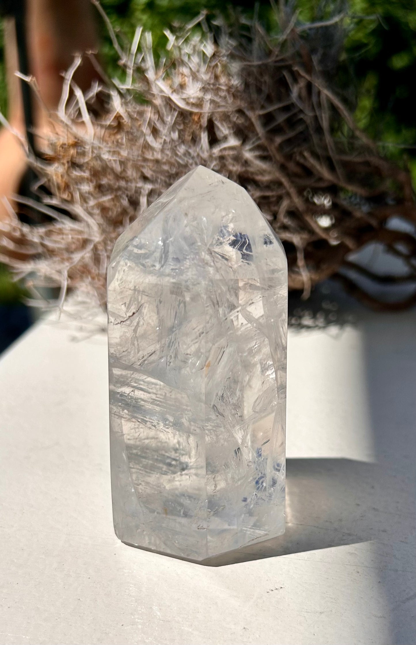 Pointe de cristal de roche | unique