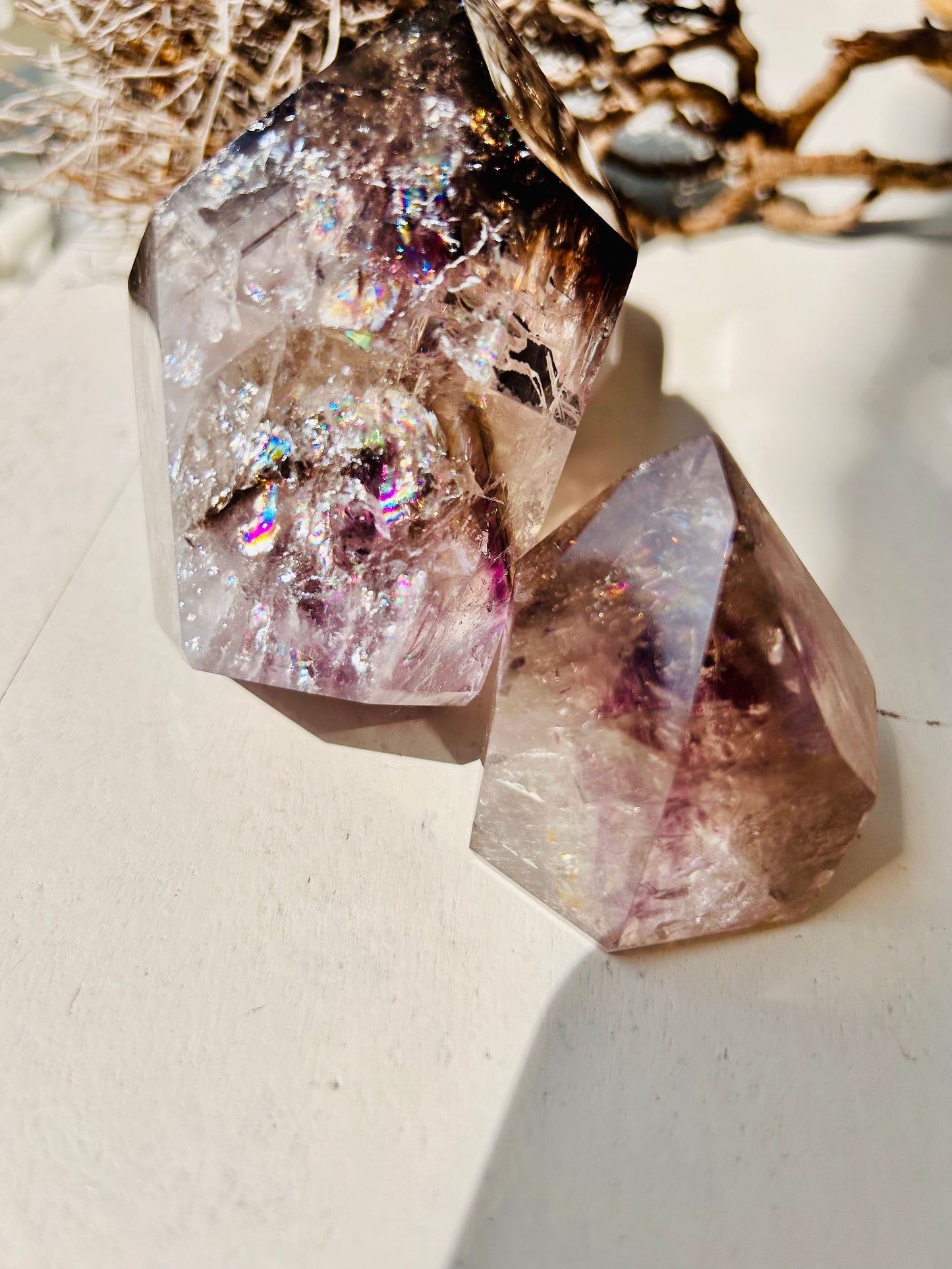 Quartz fumé/Améthyste fantôme | Unique