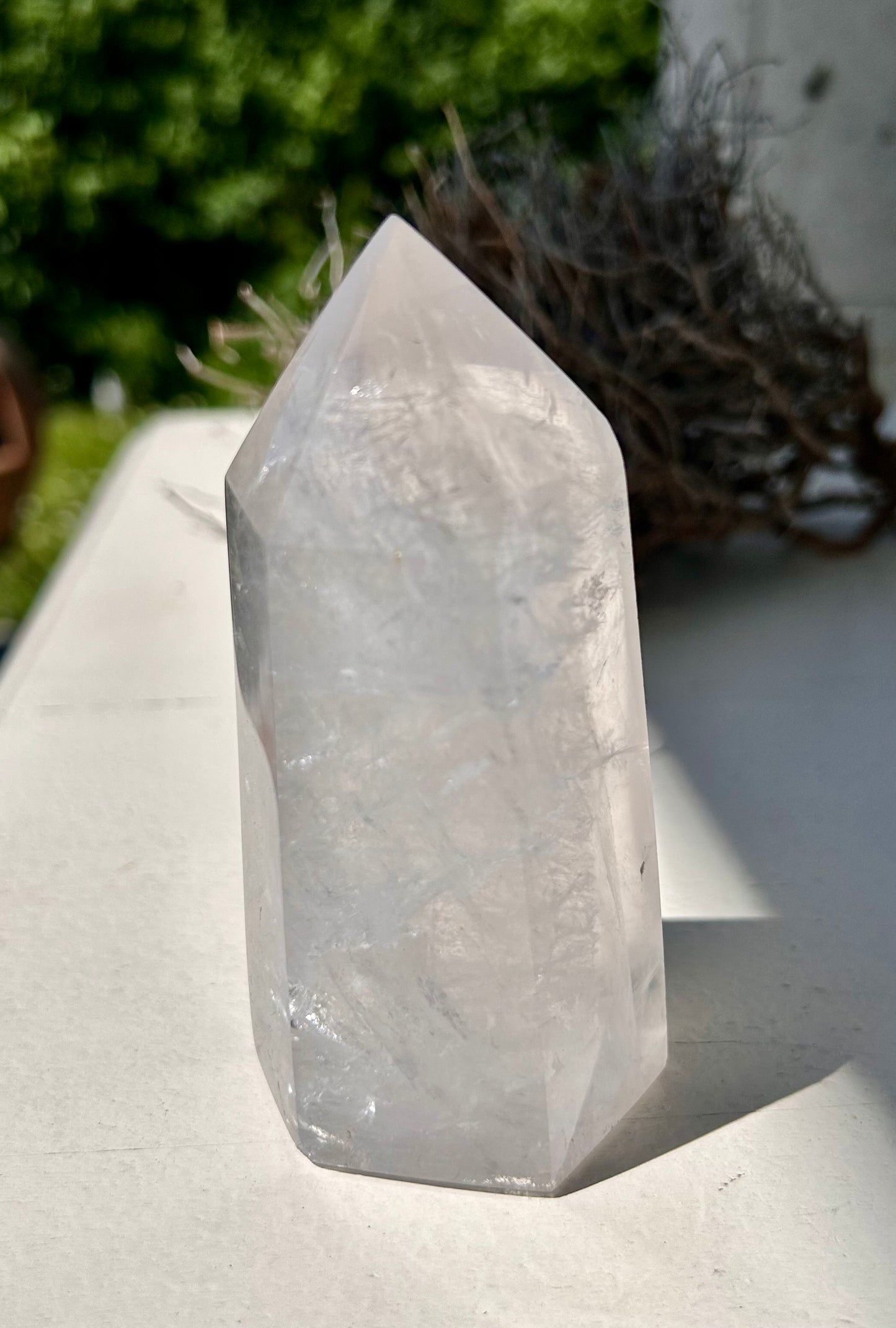 Pointe de cristal de roche | unique