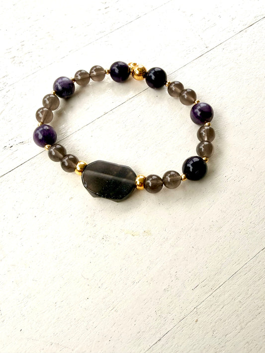 Stardust Collection | Tektit × Sugilith Armband