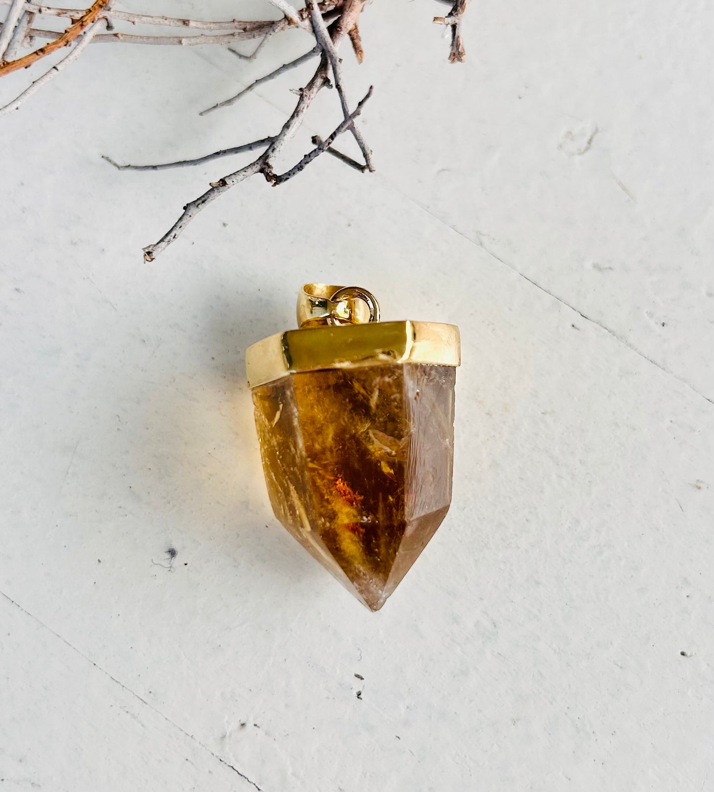 Pendentif en citrine