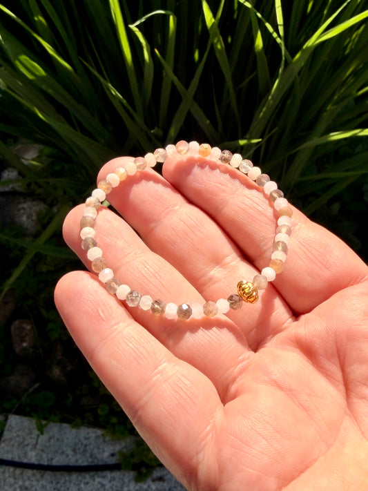 Rhiannon - Armband | Mondstein Morganit Kunzit Armband