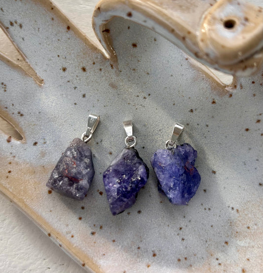 Pendentif en tanzanite
