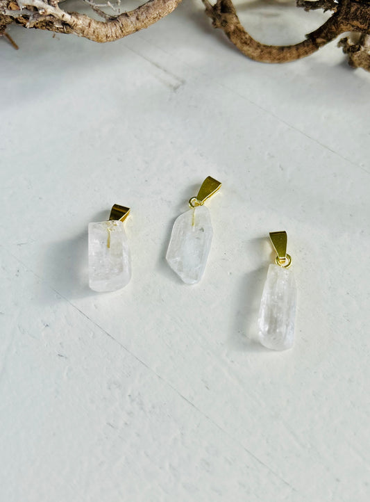 Danburit Anhänger | Öse Gold