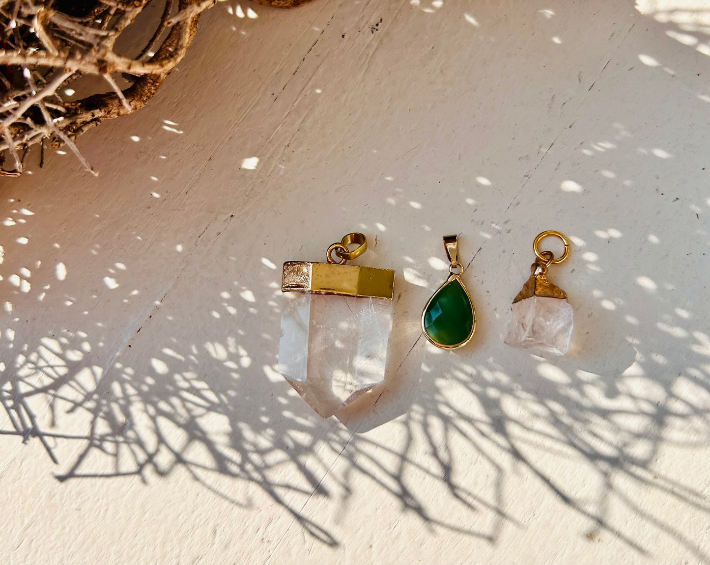 Ensemble pendentif plaqué argent | argent galvanisé | plaqué or