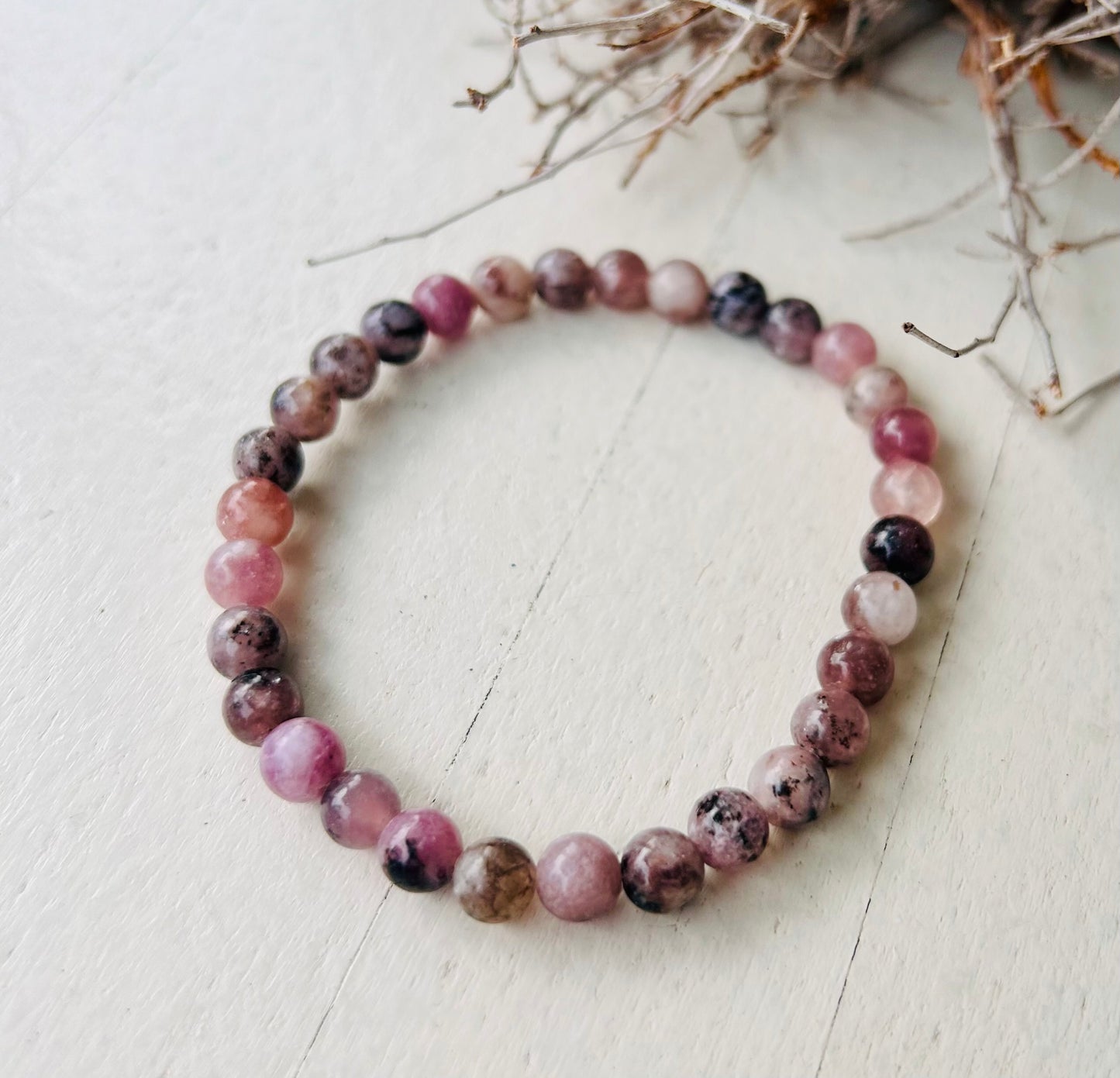 Bracelet en quartz fraise