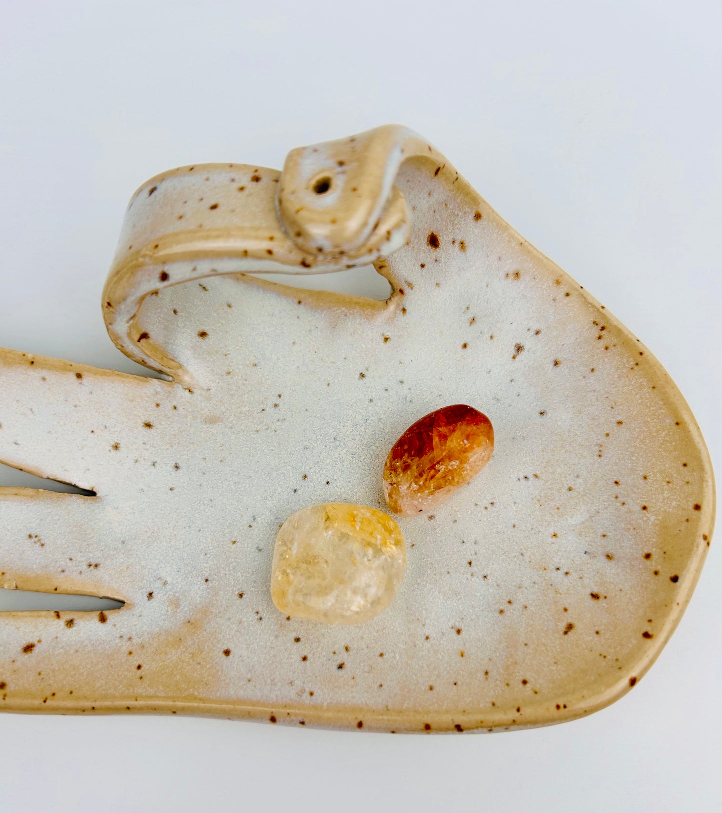Citrine (cuite) pierre roulée