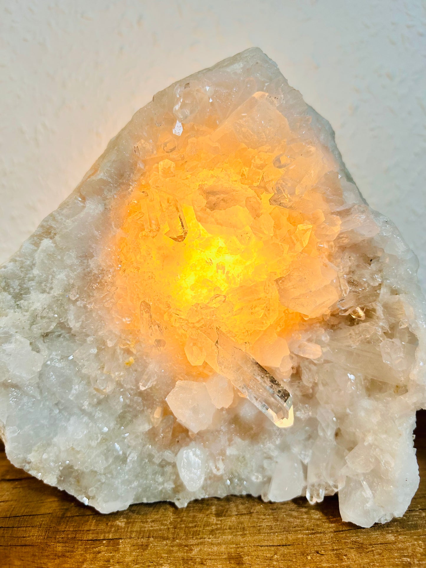 Lampe en cristal de roche