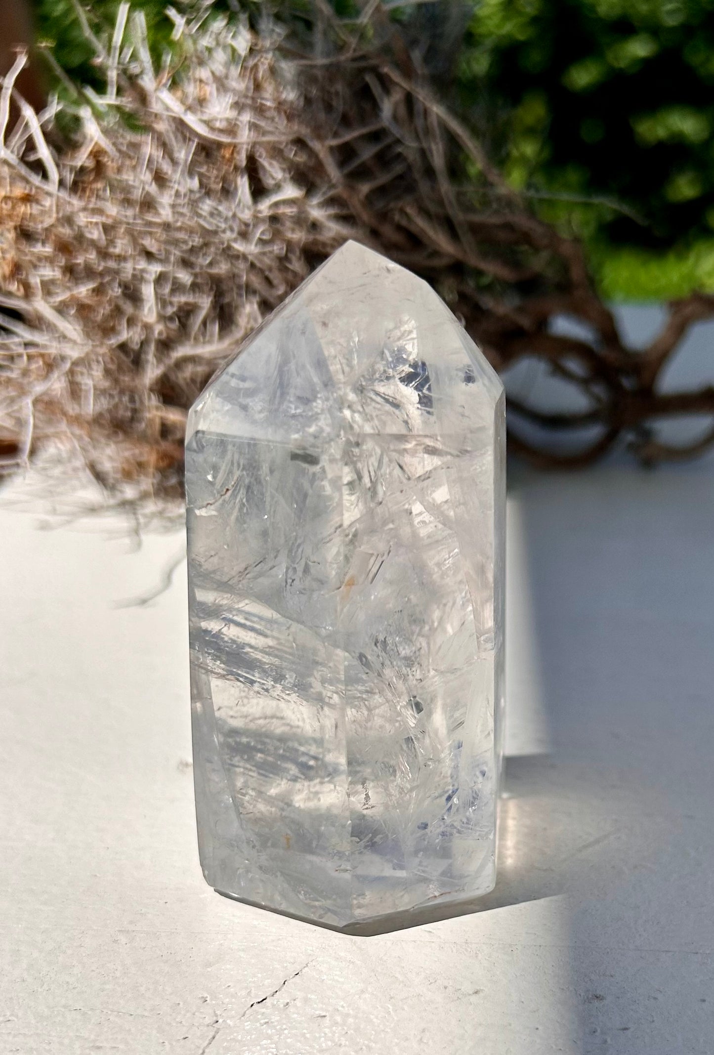 Pointe de cristal de roche | unique