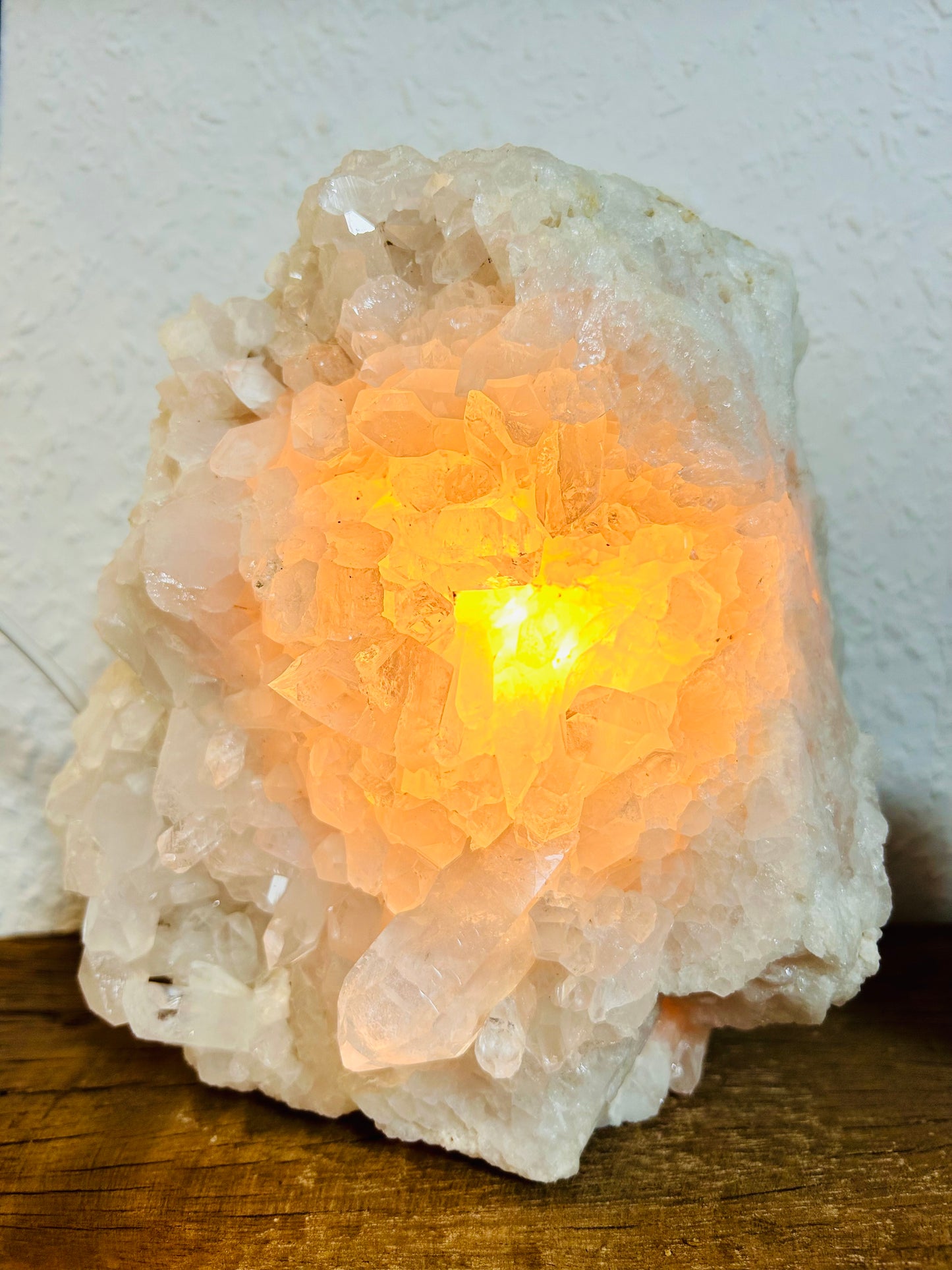 Lampe en cristal de roche
