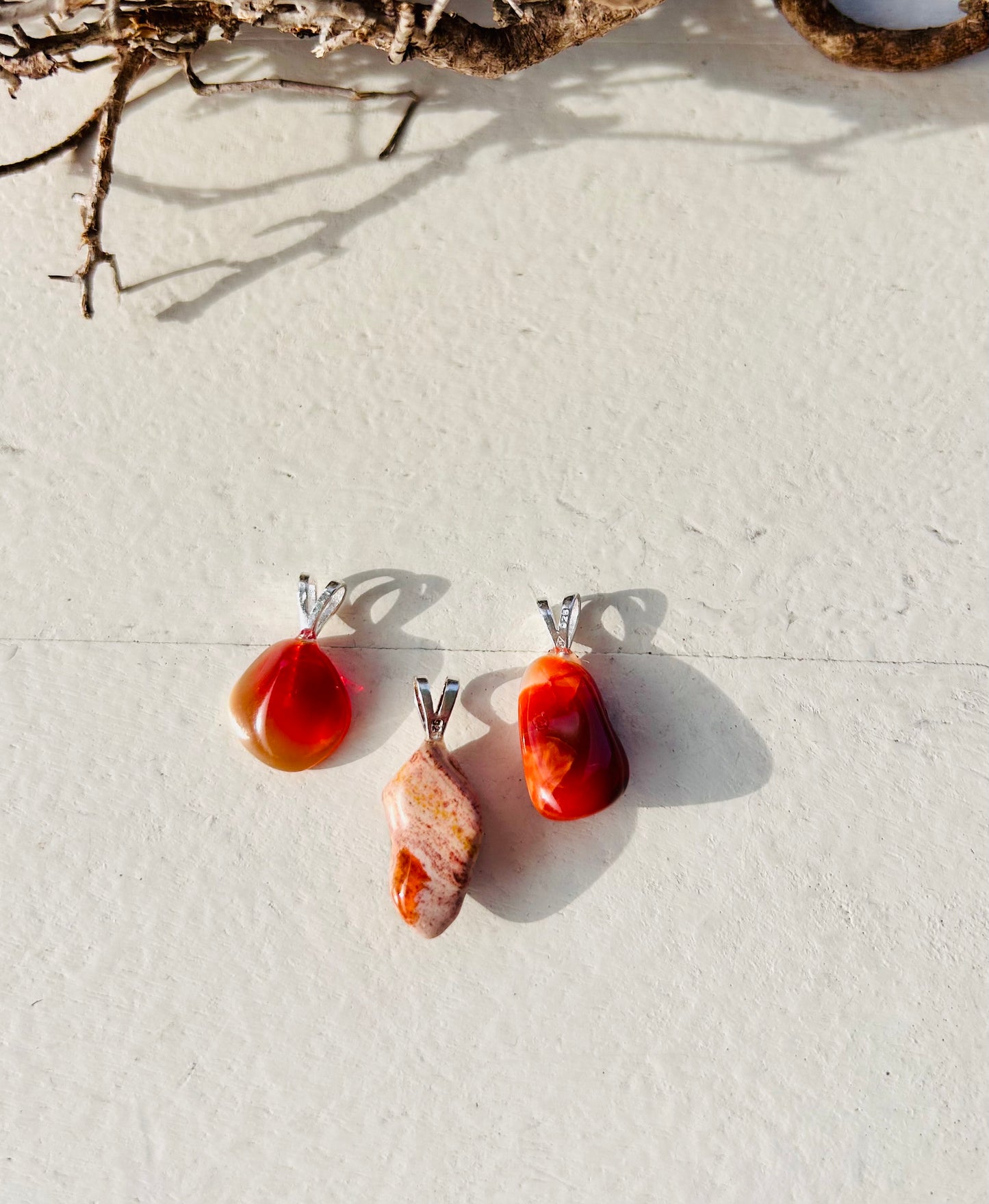 Feueropal Ketten Anhänger