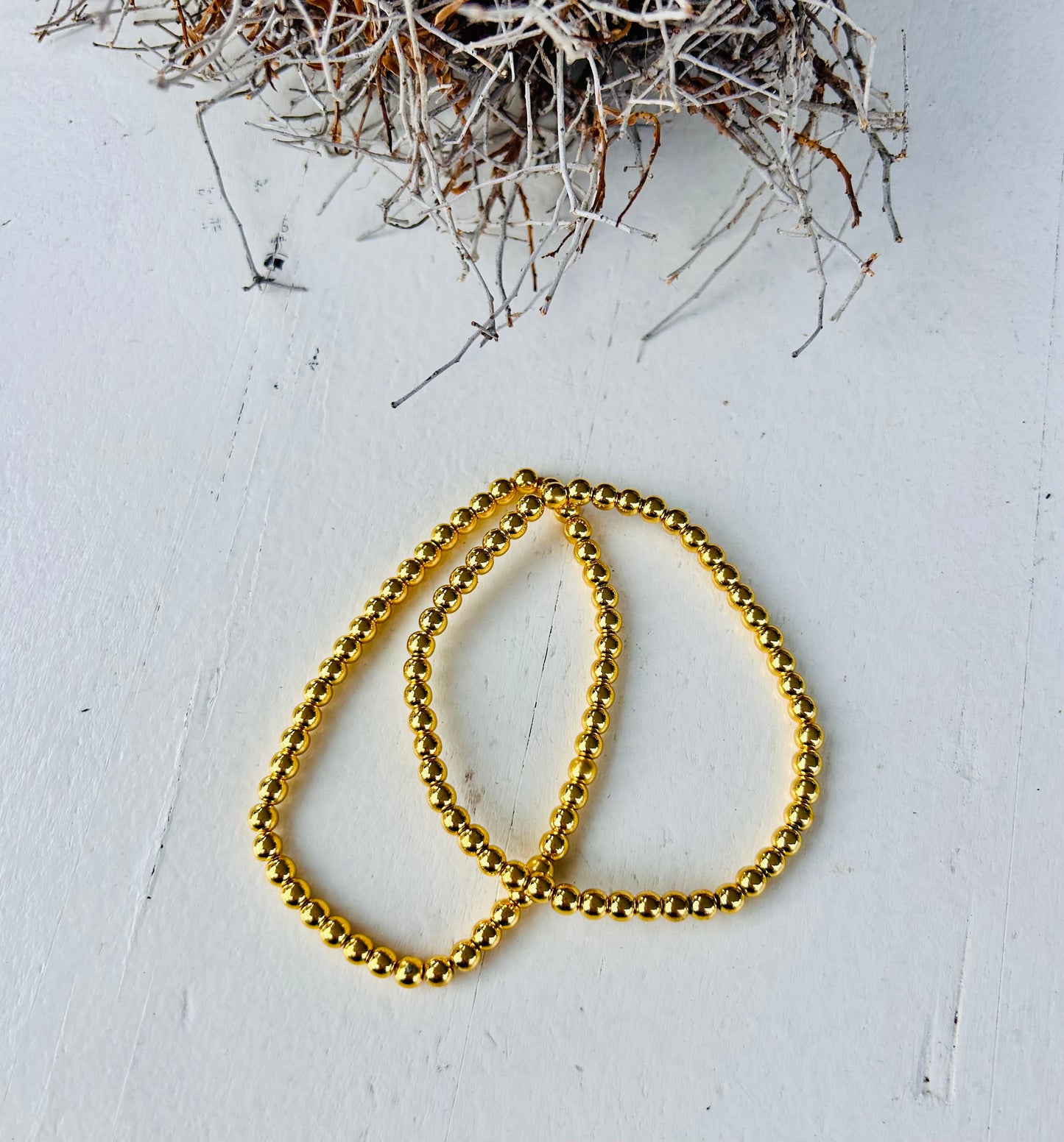 Bracelet en hématite | Or | Argent | Or rose
