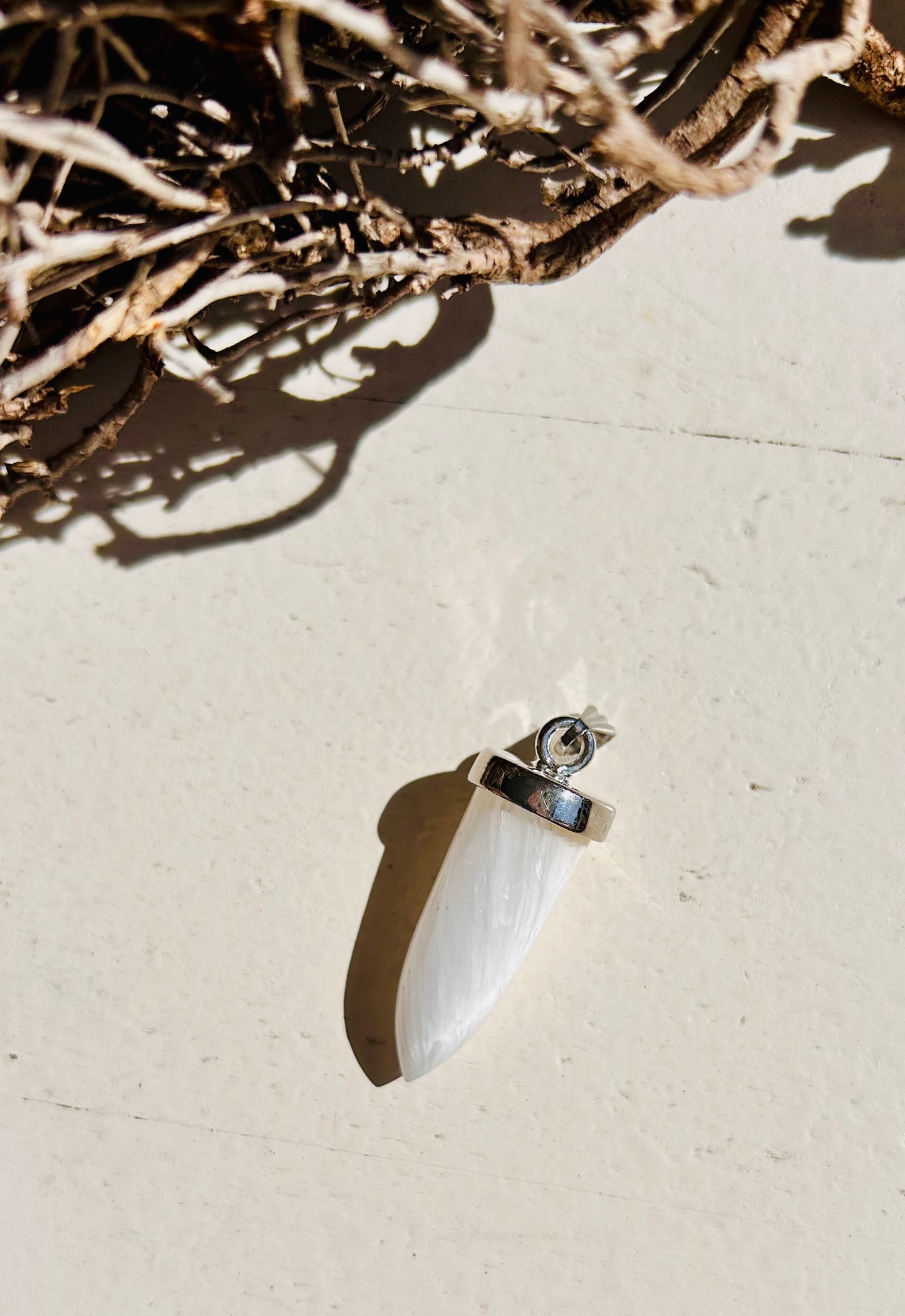 Pendentif en scolécite