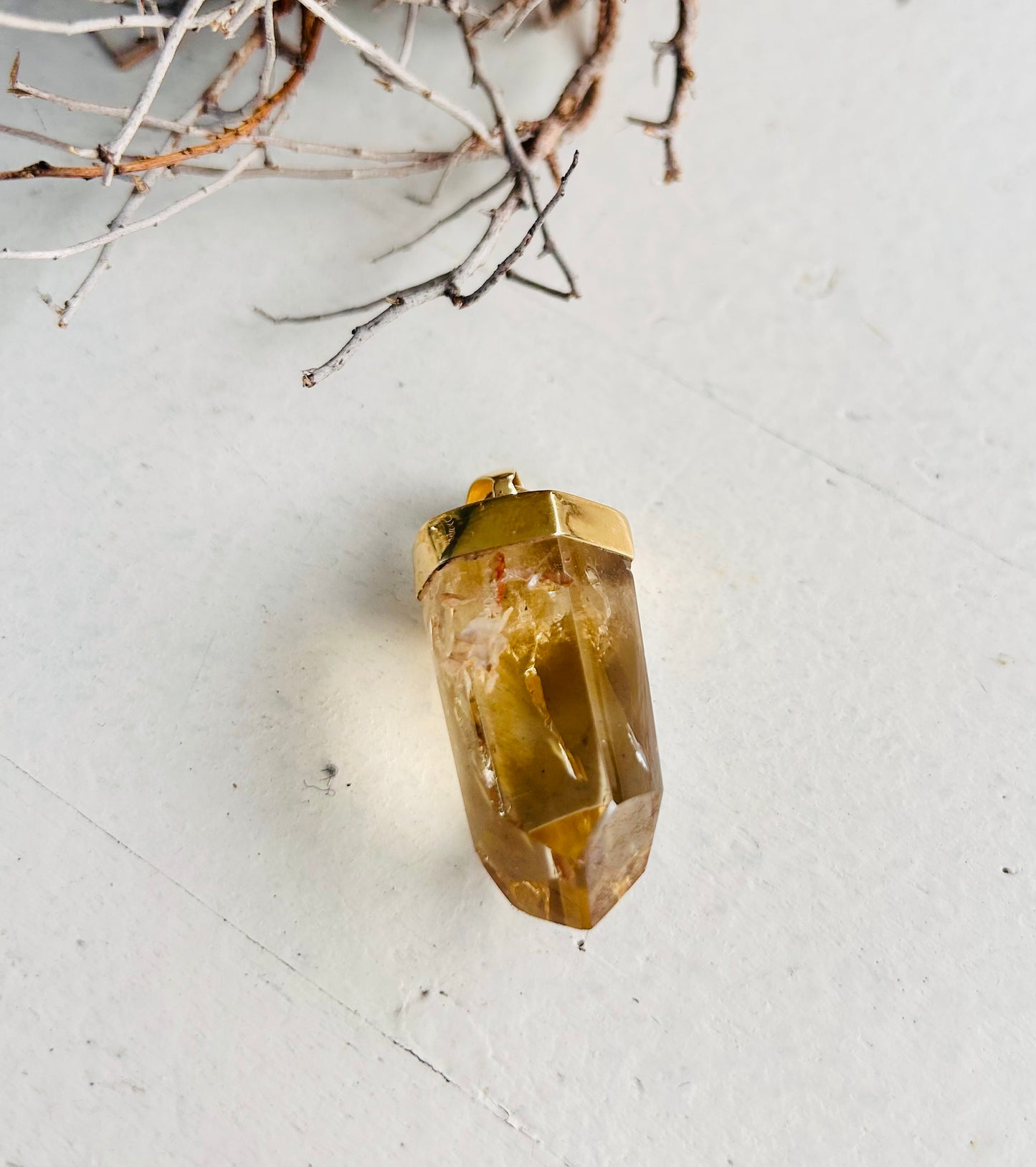 Pendentif en citrine