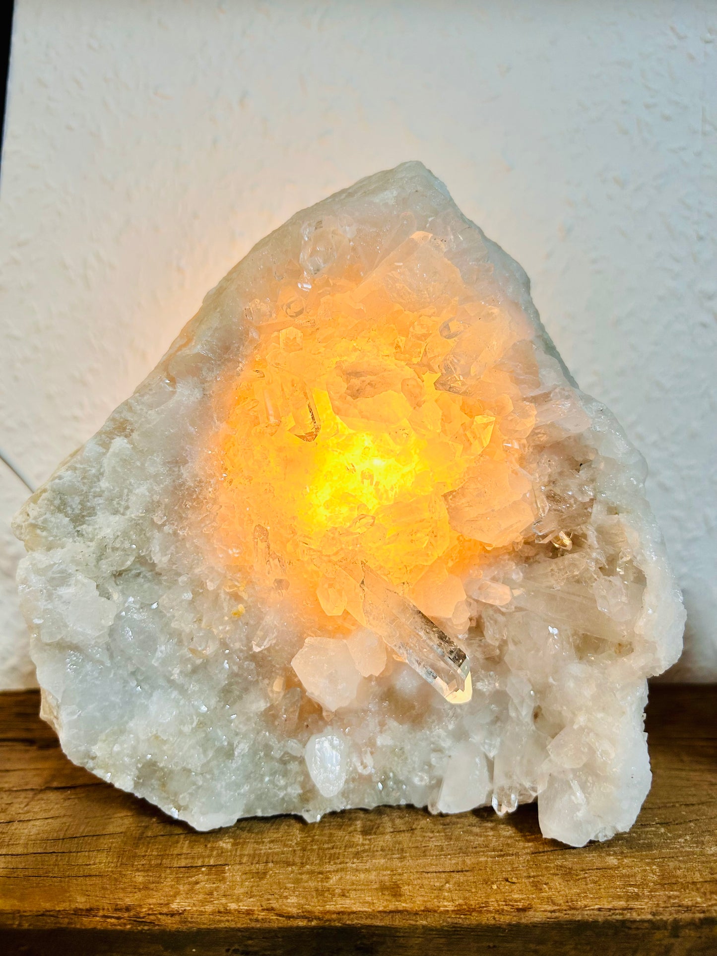 Lampe en cristal de roche
