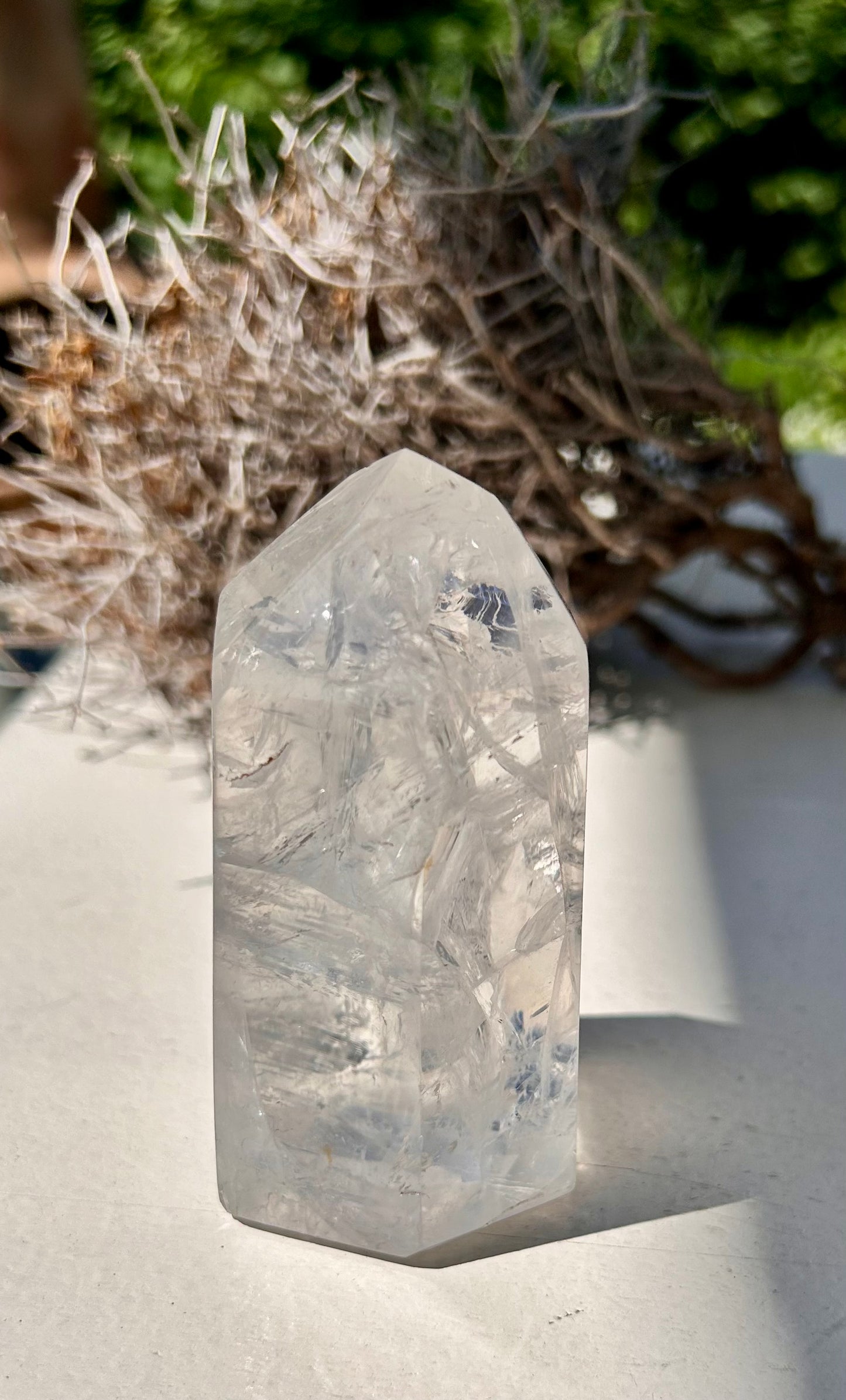 Pointe de cristal de roche | unique
