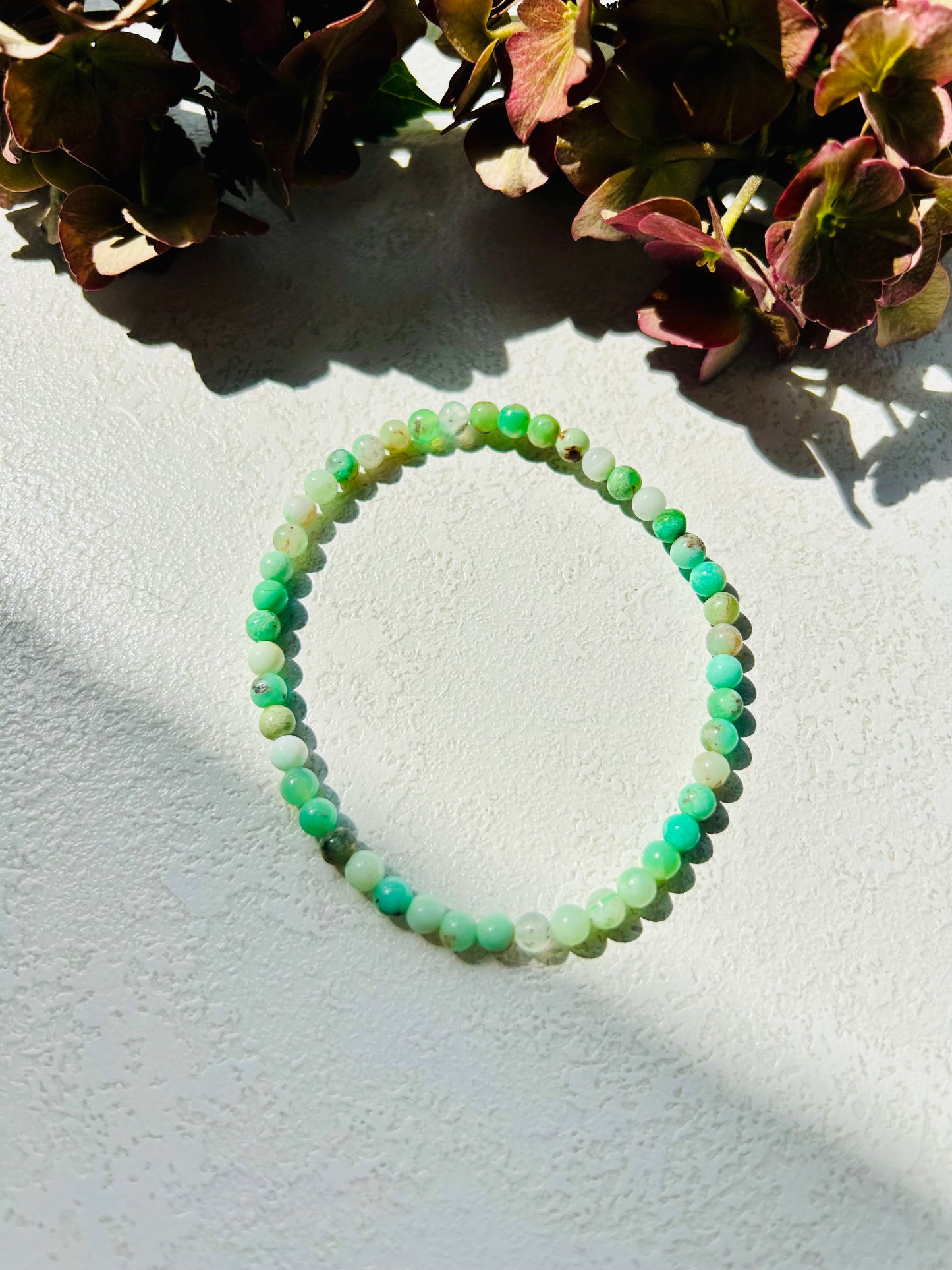 Chrysopras – Armband | Kugel