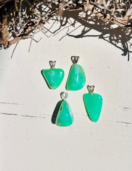 Pendentif en chrysoprase
