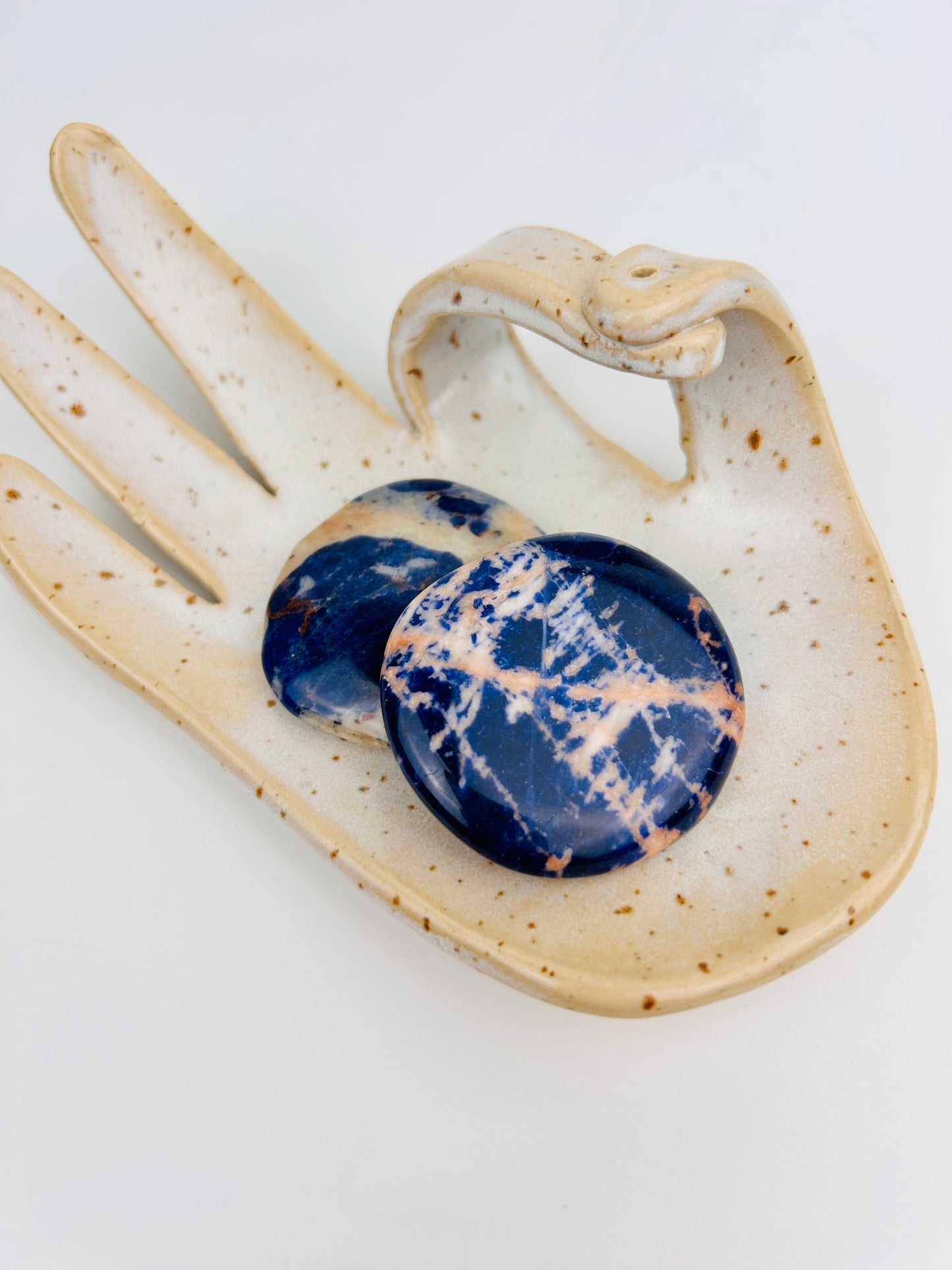 Disque de pierre sodalite