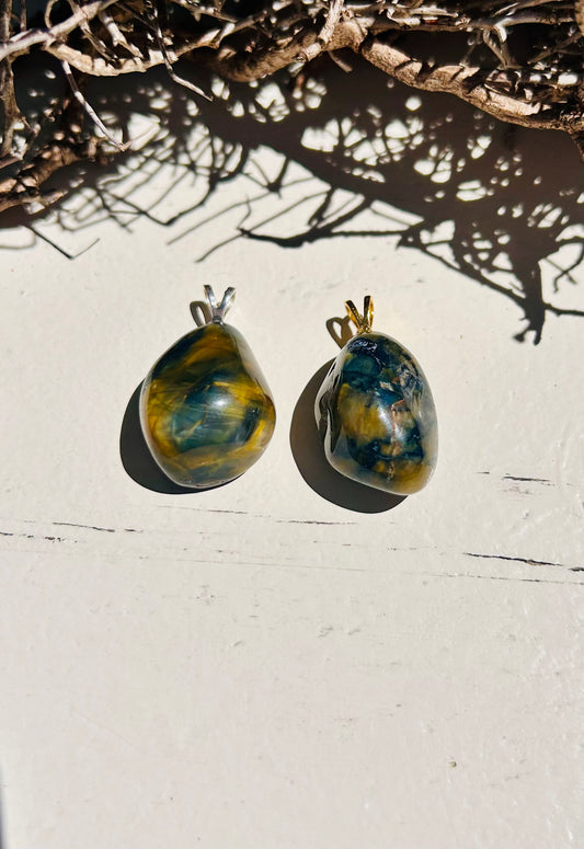 Nellit mit Pietersit Anhänger