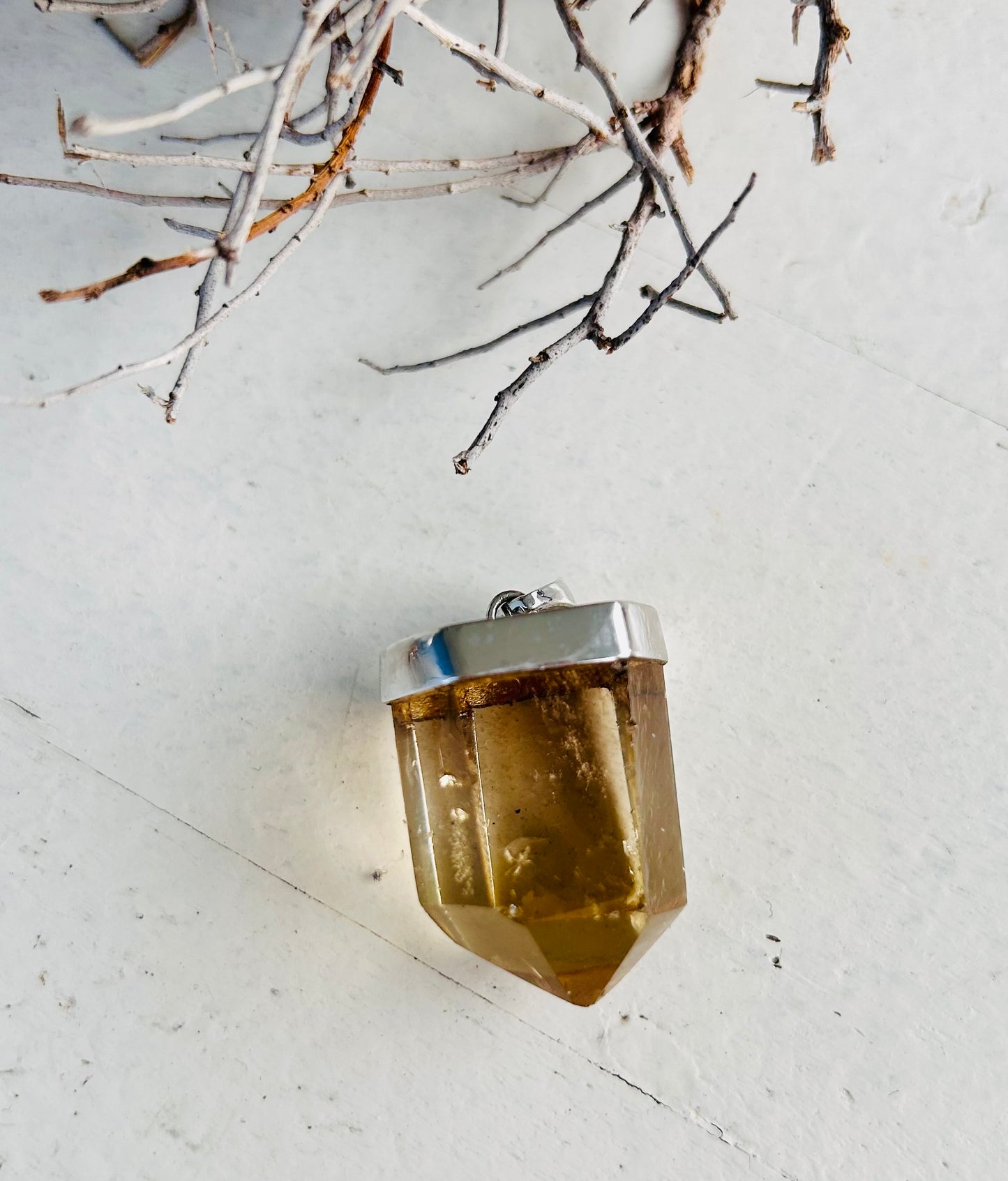 Pendentif en citrine