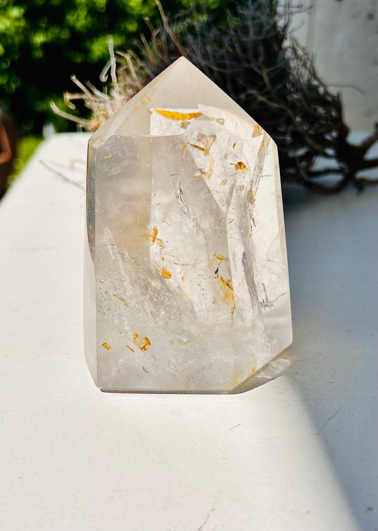 Pointe de cristal de roche | unique