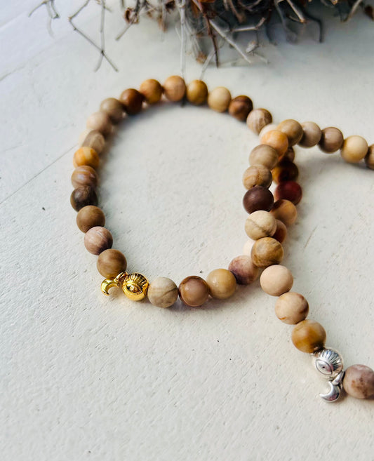 Versteinertes Holz Armband | Handmade