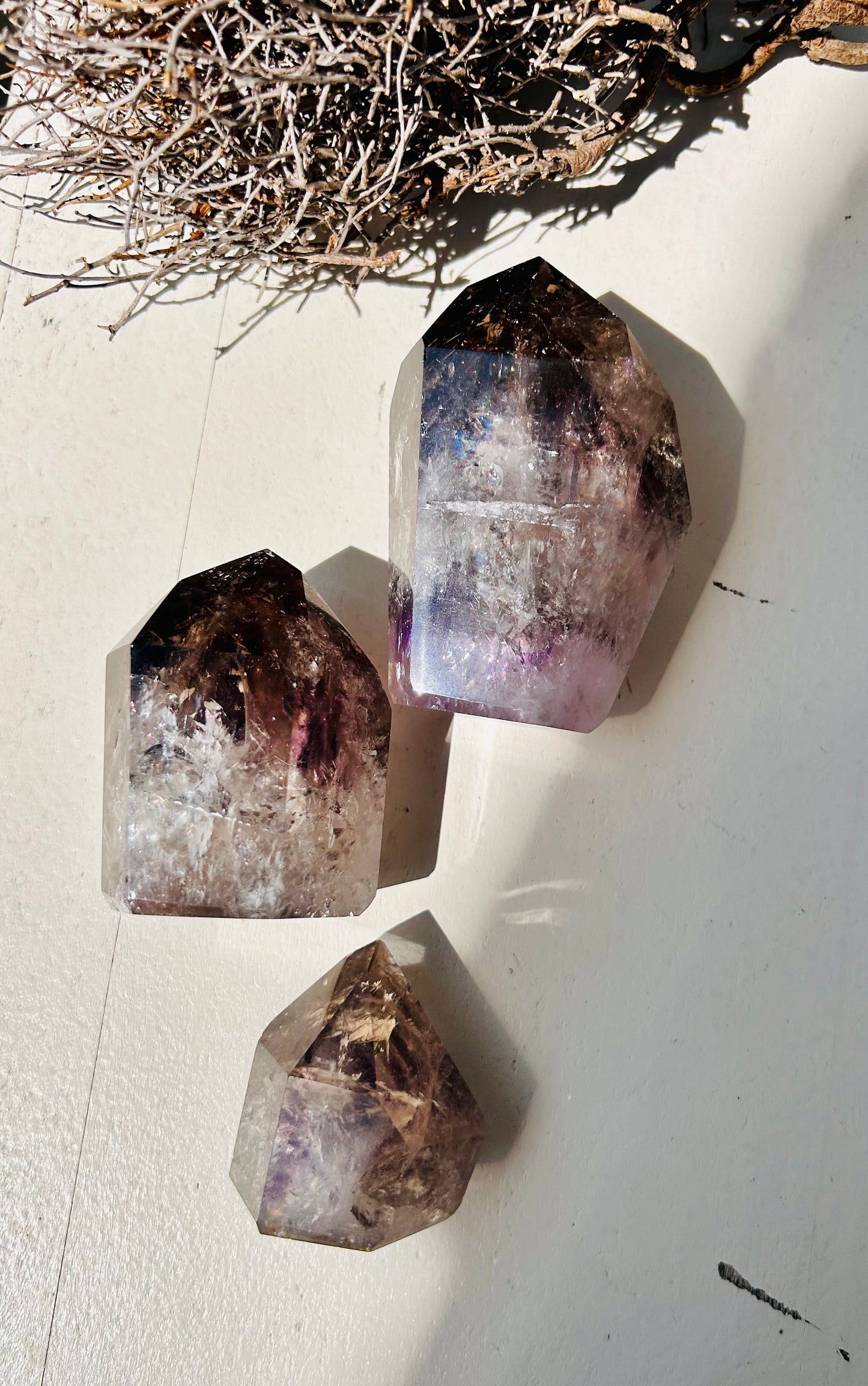 Quartz fumé/Améthyste fantôme | Unique