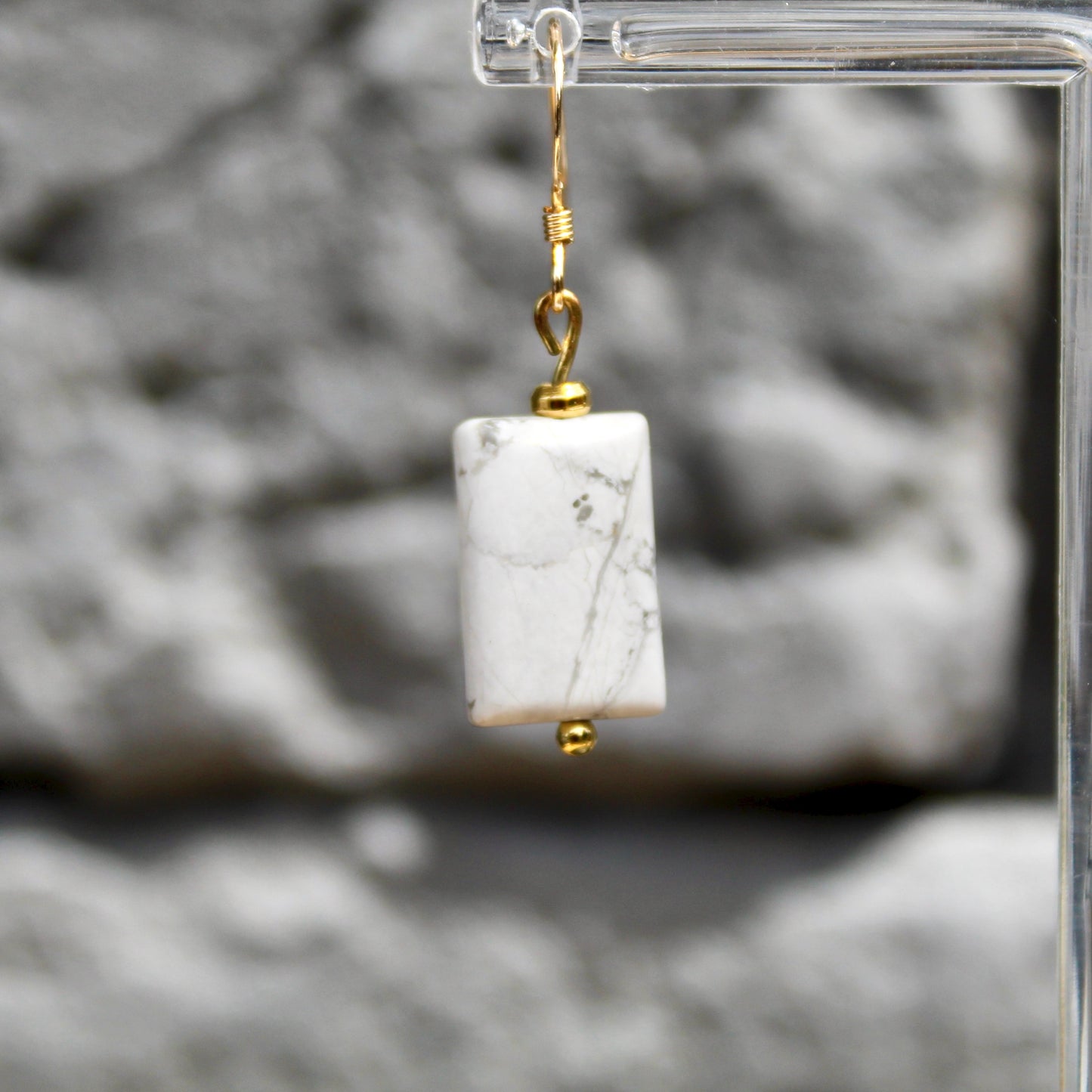 Boucles d'oreilles en magnésite