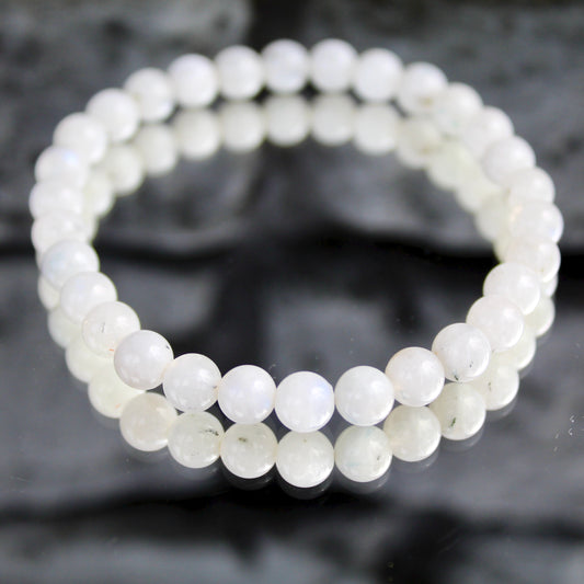 Mondstein Weiß | Regenbogenmondstein - Armband