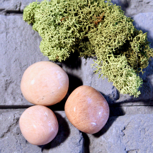 Pierre de lune abricot