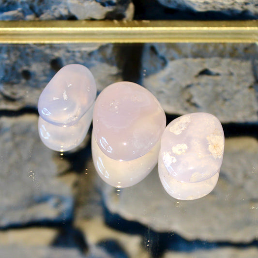 Calcédoine | Bleue | Pierre roulée