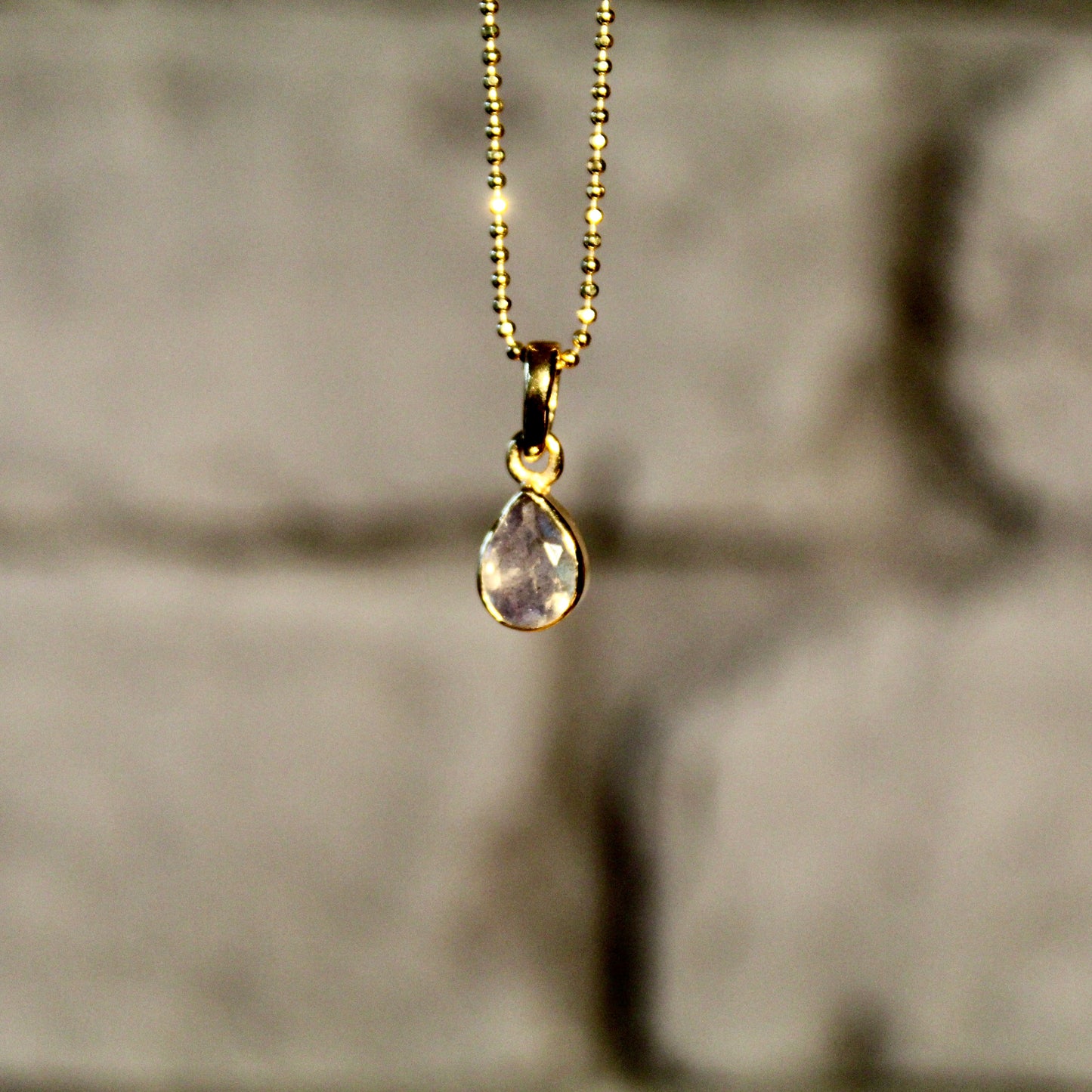 Pendentif labradorite en argent 925 | Or 24 carats