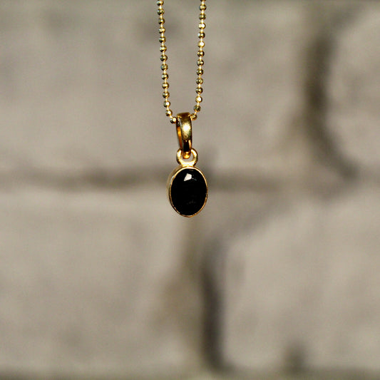 Onyx Anhänger 925 Silber | 24k Gold | Limited Edition