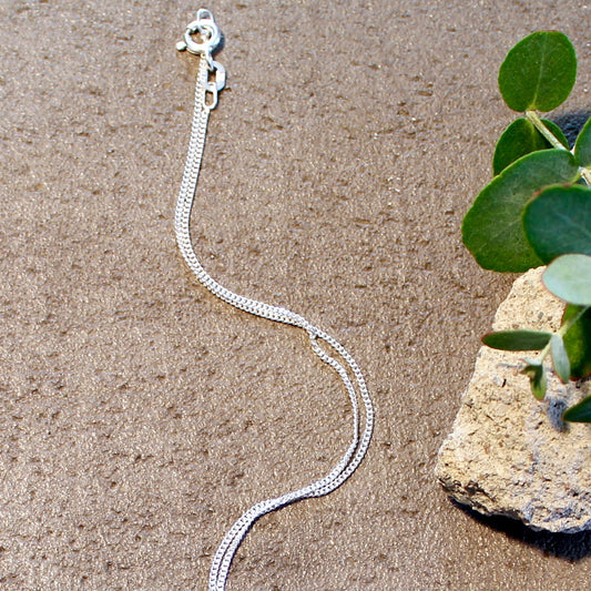 Chaîne gourmette en argent 925