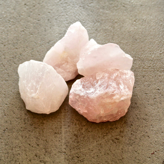 Rosenquarz Rohkristall