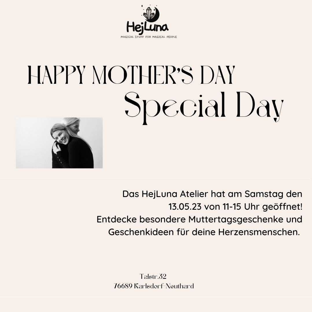 Happy Mother's Day! Das Atelier in Karlsdorf-Neuthard hab am Samstag den 13.05.23 von 11-15 Uhr geöffnet!
