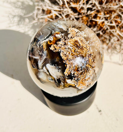 Sphère d'agate fleur de cerisier | Unique