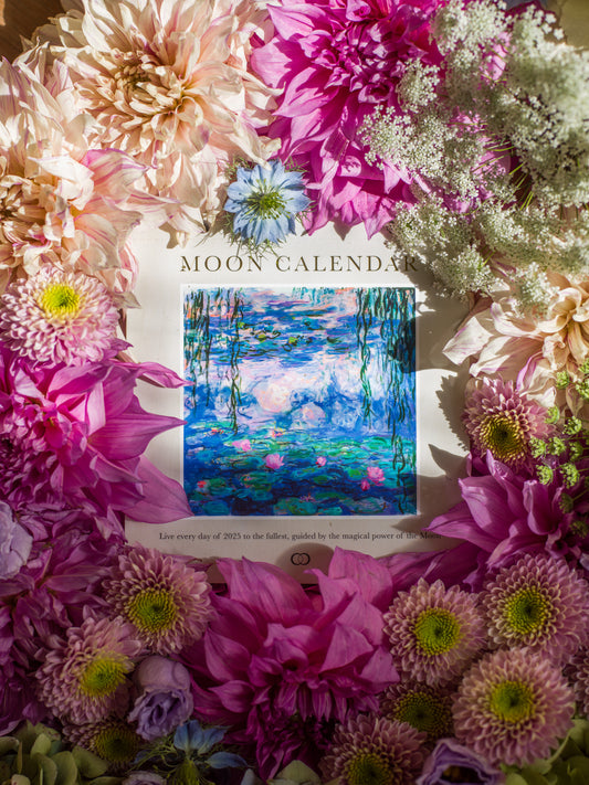 Limitierter Mondkalender Moonsisters 2025 | inkl. Mondritual & Mondsteine
