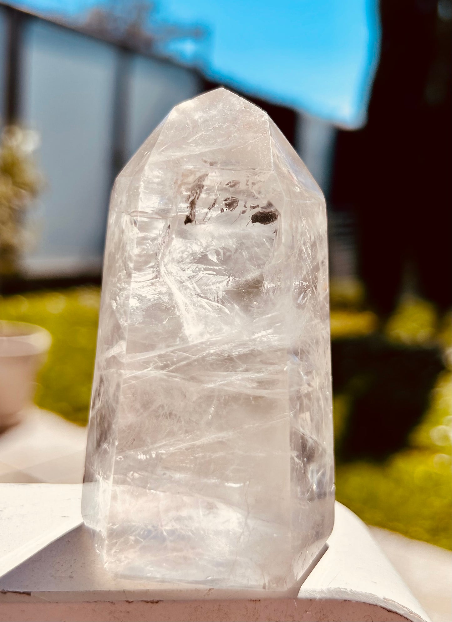Pointe de cristal de roche | unique