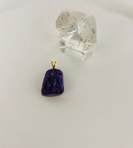 Charoit Anhänger Gold | Silber