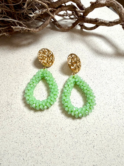 NOIRÉ – facettierte Statement-Ohrringe (Unikat)