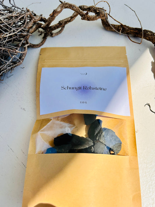 Ensemble de pierres brutes de shungite | Pierres d'eau