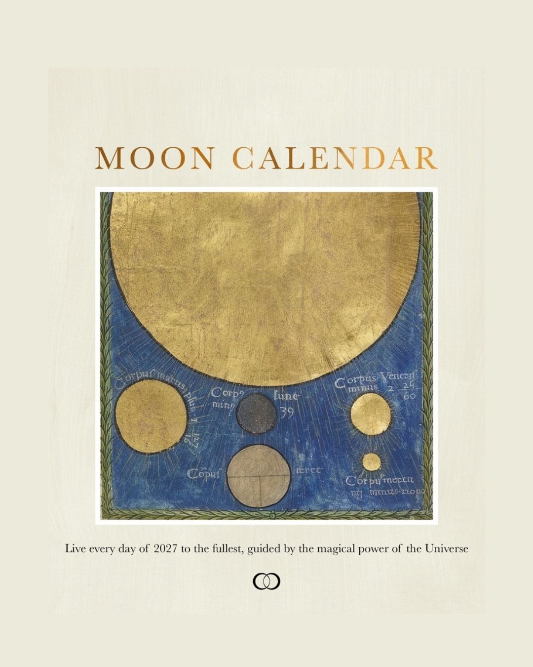 Moonsisters Mondkalender 2027 Deutsch – mit 3 Rohsteinen von HejLuna