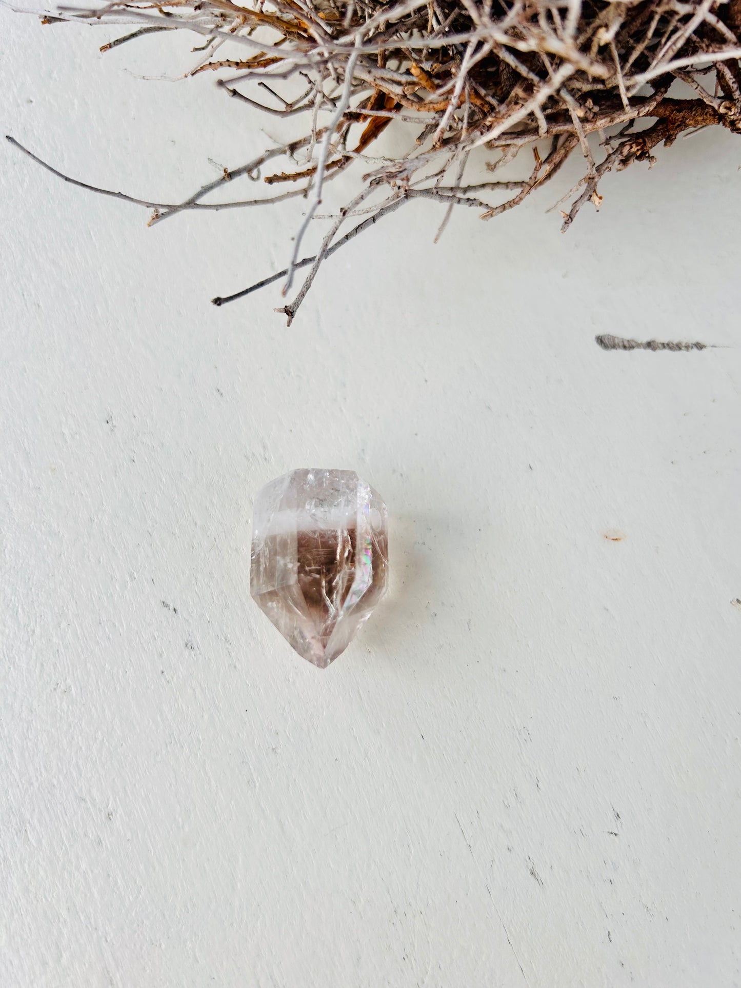 Cristaux de quartz fumé améthyste percés