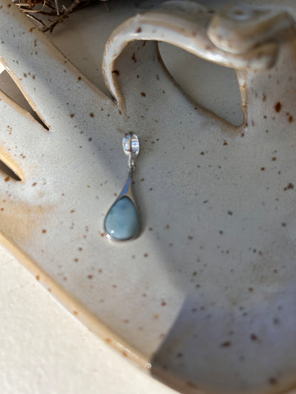 Larimar Anhänger Gold | Silber